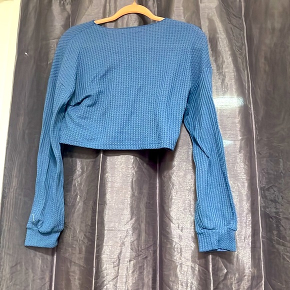 CROPPED WAFFLE TOP - Picture 2 of 2